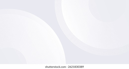 Fundo cinza de linhas modernas com linhas de círculo dinâmico fundo abstrato simples