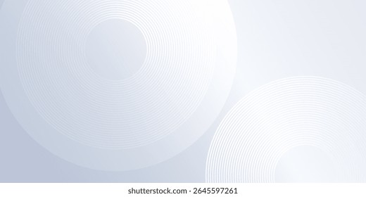 Líneas modernas de fondo gris con líneas de círculo dinámico Diseño moderno simple abstracto