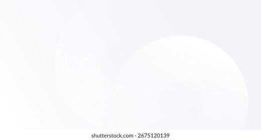 Modern lines grey background with dynamic circle abstract modern art