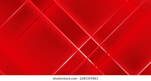 Líneas modernas Fondo rojo abstracto Diseño moderno simple