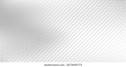 Fondo de lámina de plata de líneas modernas con textura de espejo de metal. Gradiente de cromo abstracto simple moderno