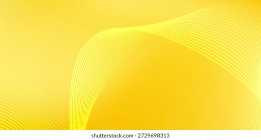 Linhas modernas suave, vibrante fundo de gradiente amarelo simples