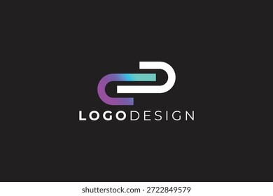 Logotipo de Tecnología de Enlace moderno para redes, software y marcas de innovación