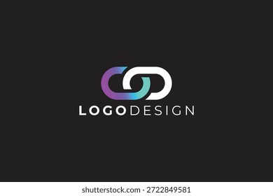 Logotipo de Tecnología de Enlace moderno para redes, software y marcas de innovación