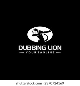 Modern lion dance move logo vector illustration for business and creative projects