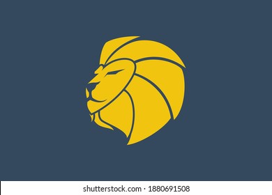 Modern lion logo. Abstract color logo ideas for business company. Vector Eps 10.