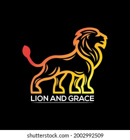 Modern lion logo. Modern and good looking logo.