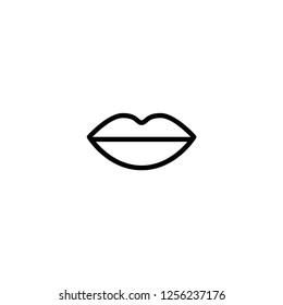 Modern lip icon
