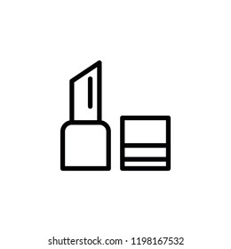 Modern lipstick icon