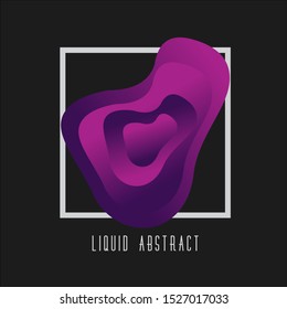 Modern liquid abstract element graphic gradient 1