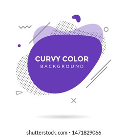 Modern liquid abstract element shape memphis style design fluid vector colorful illustration banner simple shape template for presentation, flyer, brochure isolated on white background.
