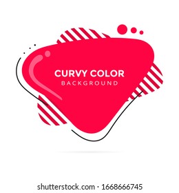 Modern liquid abstract element shape memphis style design fluid vector colorful illustration banner simple shape template for presentation, flyer, brochure isolated on white background.