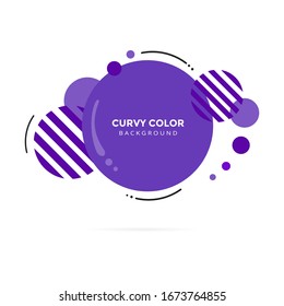 Modern liquid abstract element shape memphis style design fluid vector colorful illustration banner simple shape template for presentation, flyer, brochure isolated on white background.