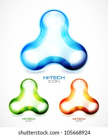 Modern liquid abstract icon