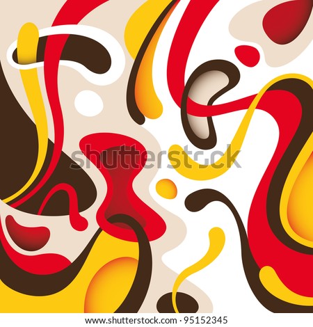 Modern liquid abstraction. Vector illustration.