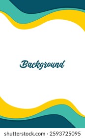 Modern liquid background blue and yellow Vector Template EPS 10