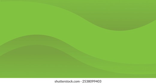 Modern liquid background with green gradient. Dynamic shape composition.