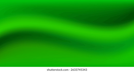 Fondo líquido moderno con gradiente verde. Composición dinámica de la forma. Vector