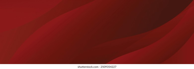 Modern liquid background with red gradient. Dynamic shape composition. vector