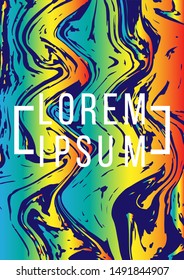 Modern Liquid Background Vector Social Media Template.