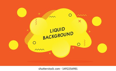 Modern Liquid Background Vector for Social Media and Presentation Template.