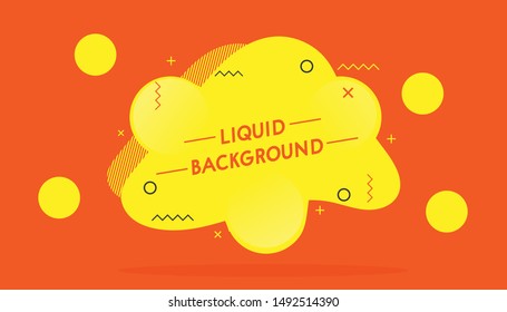 Modern Liquid Background Vector for Social Media Use and Presentation Template.