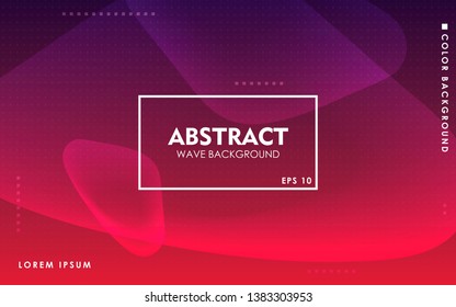 Modern liquid color background. Dynamic textured geometric element design with dots decoration. Purple and red gradient light vector illustration.