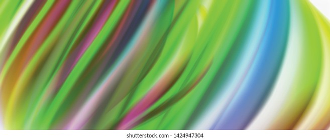 Modern Liquid color flow on white - colorful flow poster. Techno Wave Liquid shape in white color background. Design for your design project. Vector