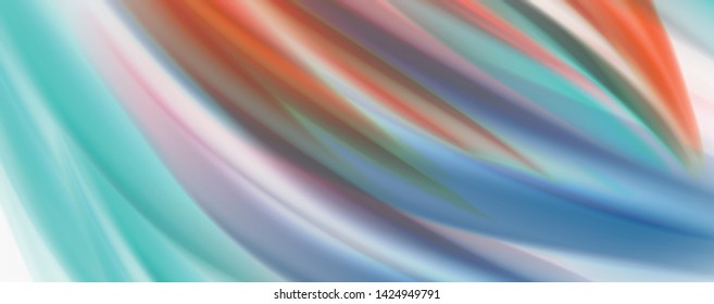 Modern Liquid color flow on white - colorful flow poster. Techno Wave Liquid shape in white color background. Design for your design project. Vector