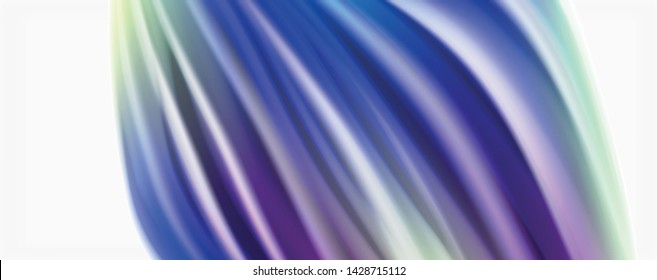 Modern Liquid color flow on white - colorful flow poster. Techno Wave Liquid shape in white color background. Design for your design project. Vector