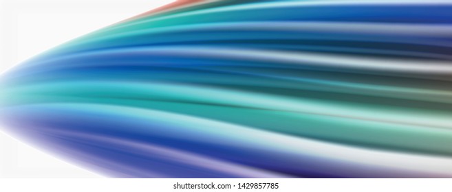 Modern Liquid color flow on white - colorful flow poster. Techno Wave Liquid shape in white color background. Design for your design project. Vector