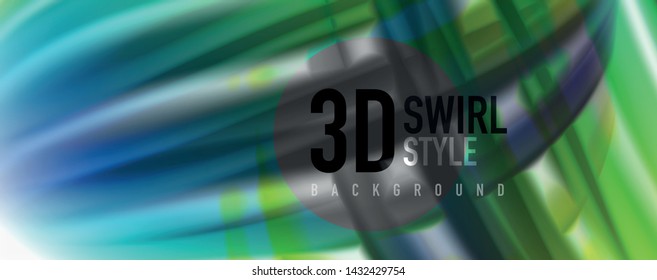 Modern Liquid color flow on white - colorful flow poster. Techno Wave Liquid shape in white color background. Design for your design project. Vector