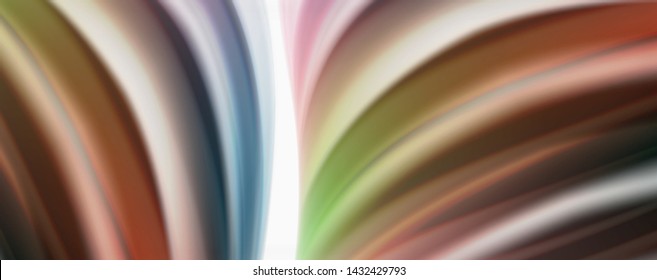 Modern Liquid color flow on white - colorful flow poster. Techno Wave Liquid shape in white color background. Design for your design project. Vector