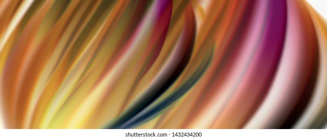 Modern Liquid color flow on white - colorful flow poster. Techno Wave Liquid shape in white color background. Design for your design project. Vector