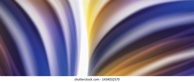 Modern Liquid color flow on white - colorful flow poster. Techno Wave Liquid shape in white color background. Design for your design project. Vector