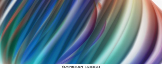 Modern Liquid color flow on white - colorful flow poster. Techno Wave Liquid shape in white color background. Design for your design project. Vector