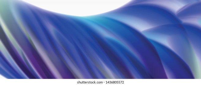 Flujos modernos de color líquido en el afiche de flujo blanco - colorido. Forma Líquida de oleada Techno con fondo de color blanco. Diseño para su proyecto de diseño. Vector