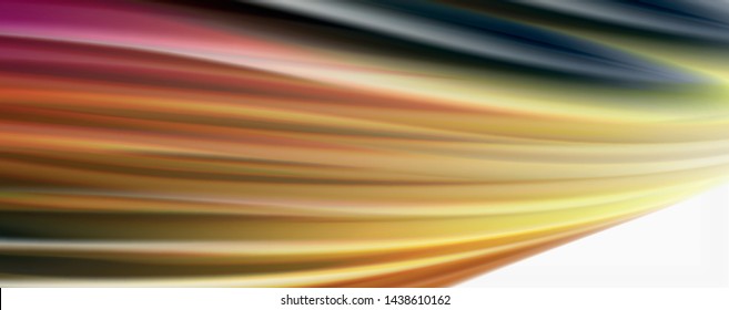 Modern Liquid color flow on white - colorful flow poster. Techno Wave Liquid shape in white color background. Design for your design project. Vector