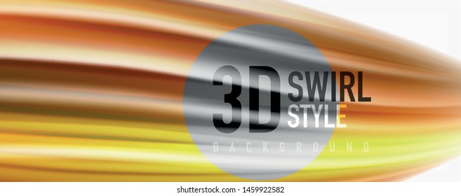 Flujos modernos de color líquido en el afiche de flujo blanco - colorido. Forma Líquida de oleada Techno con fondo de color blanco. Diseño para su proyecto de diseño. Vector