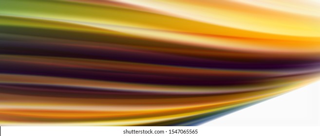 Modern Liquid color flow on white - colorful flow poster. Techno Wave Liquid shape in white color background. Design for your design project. Vector