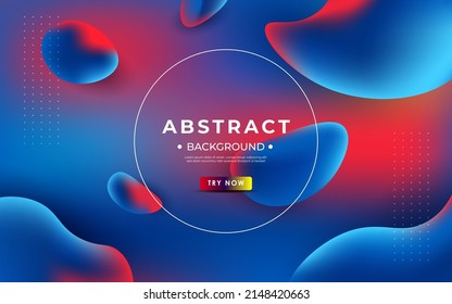 modern liquid colorful blue red mixing color for poster, wallpaper abstract background. eps10 vector