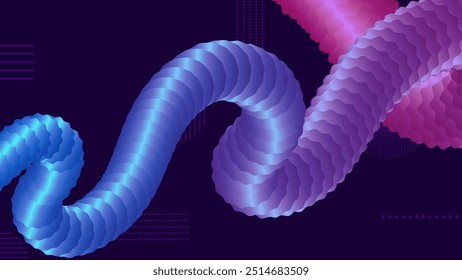 modern liquid curly gradient background design