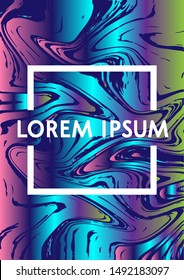 Modern Liquid Design Background. Abstract  Texture of Colored Bright Liquid Paint.