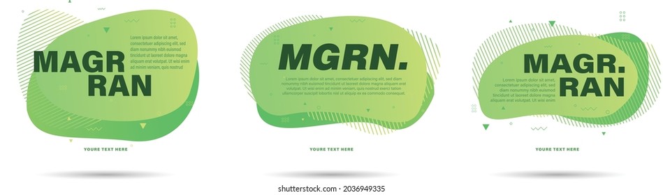 Modern liquid design vector illustration abstract background of green color. Can used for website, social media, banners, flyer, presentation, sales, promotion, social media post, poster, website