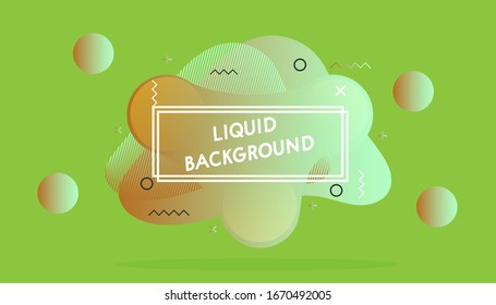 color moderno de gradiente verde de fondo líquido y fluido. para el fondo de la plantilla y el fondo de pantalla. ilustración vectorial