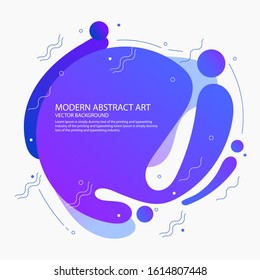 Modern liquid gradient color background. vector illustration