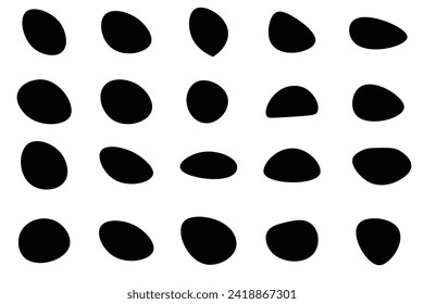 Moderne flüssige, unregelmäßige Binderform abstrakte Elemente grafische flache Design Flüssigkeit Vektorgrafik .