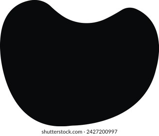 Modern liquid irregular blob shape abstract elements graphic flat style design fluid vector, Pebble, drops and stone silhouettes. Random abstract liquid organic irregular blotch shape design.