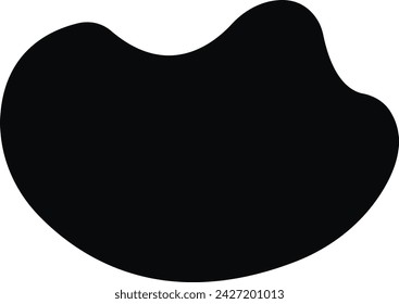 Modern liquid irregular blob shape abstract elements graphic flat style design fluid vector, Pebble, drops and stone silhouettes. Random abstract liquid organic irregular blotch shape design.