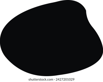 Elementos abstractos líquidos irregulares modernos de la forma de la gota diseño plano gráfico vector fluido, guijarro, gotas y siluetas de piedra. Diseño de forma irregular de mancha orgánica líquida abstracta al azar.